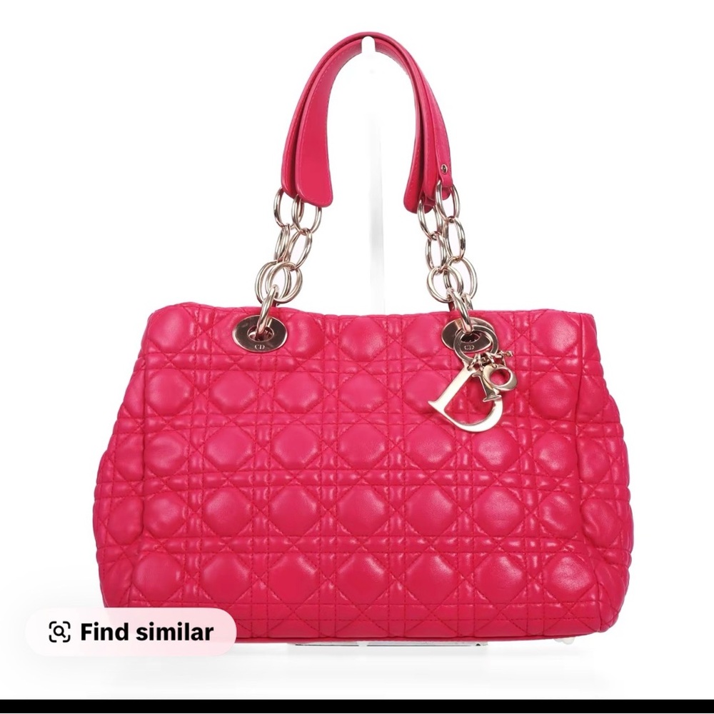 Dior Fuchsia Quilted Shoulder Bag